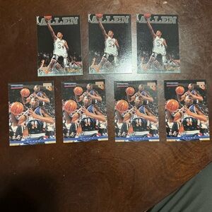 Ray Allen Lot Of College Basketball Rookie Cards 5 Card Ray Allen UConn Card Lot